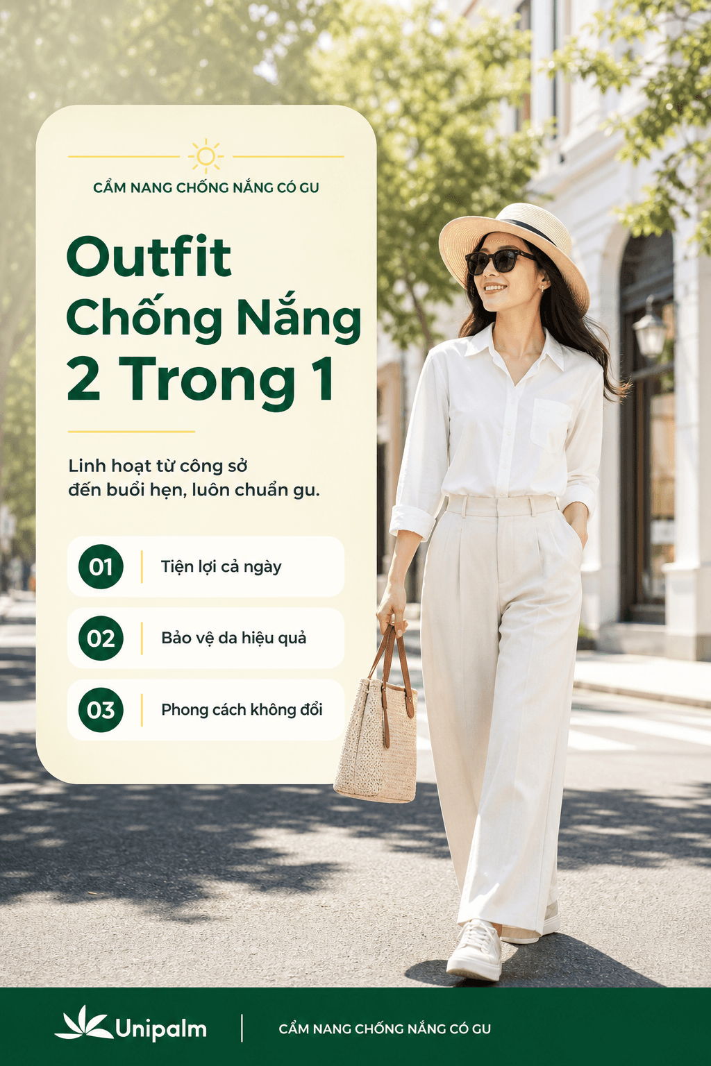 Vừa Đi Làm Vừa Đi Chơi Dưới Nắng? Gợi Ý Outfit Chống Nắng "2 Trong 1" Vừa Đẹp Vừa Tiện